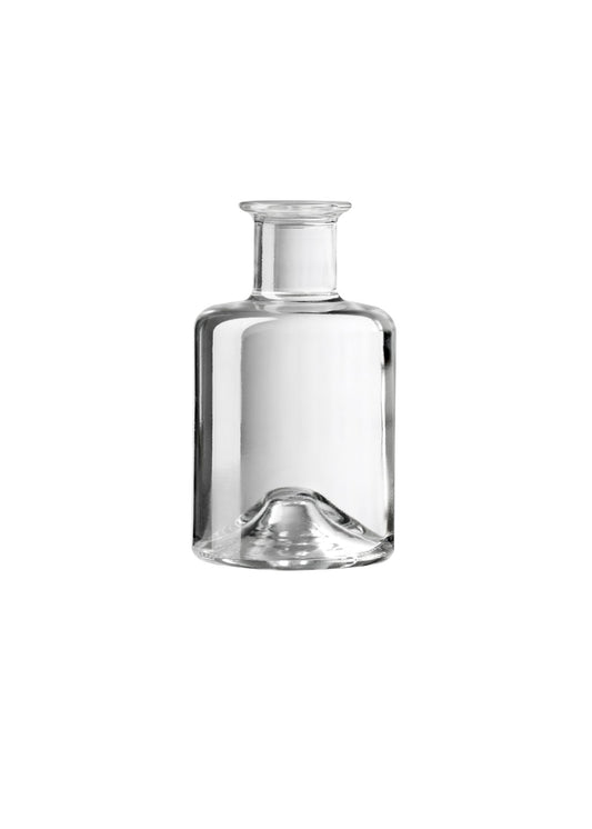 200ml Apotheker Clear Glass Bottle and Wooden Top Cork