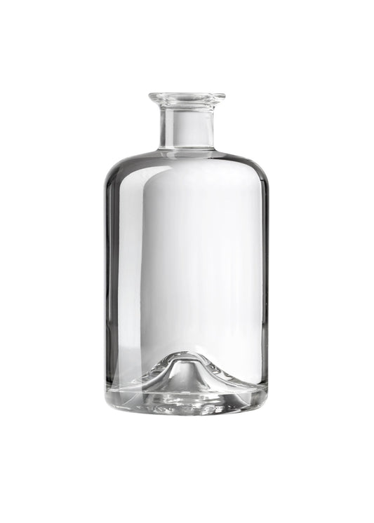 500ml Apotheker Clear Glass Bottle and Wooden Top Cork