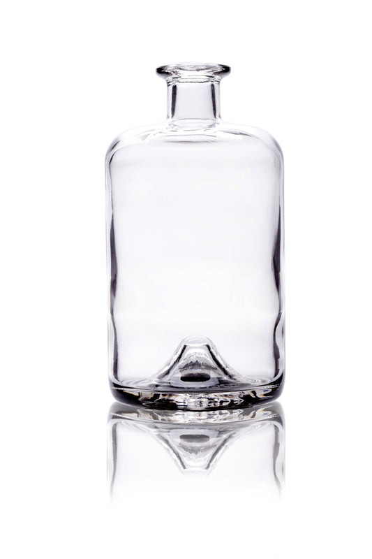 700ml Apotheker Clear Glass Bottle and Wooden Top Cork