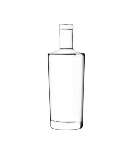 700ml Ness Clear Glass Bottle and Wooden Top Cork