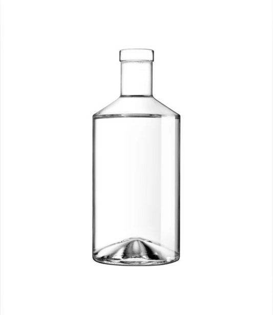 700ml Zadig Clear Glass Bottle and Wooden Top Cork